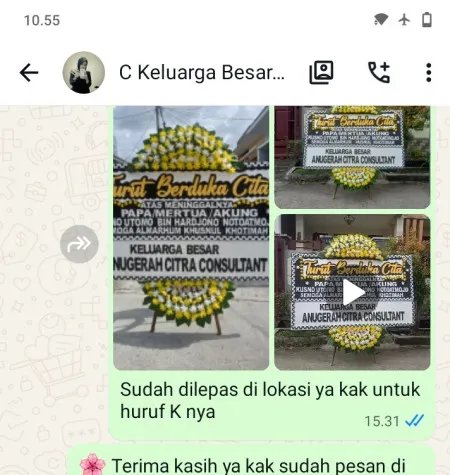 Pengiriman Papan Bunga Duka Sukamaju Baru Tapos